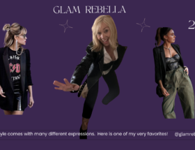 Glam Rebellious wardrobe